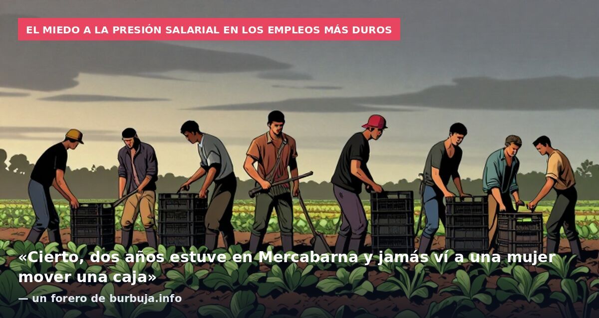 El miedo a la presión salarial en los empleos más duros: «Cierto, dos años estuve en Mercabarna y jamás ví a una mujer mover una caja» — un forero de burbuja.info