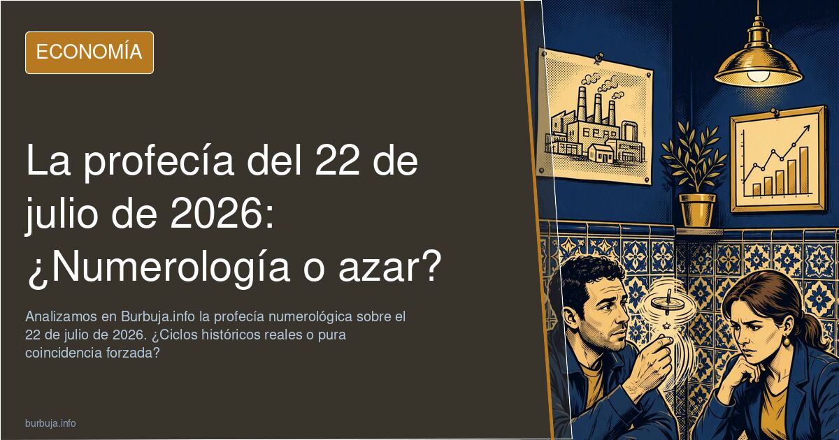 Analizamos en Burbuja.info la profecía numerológica sobre el 22 de julio de 2026. ¿Ciclos históricos reales o pura coincidenc