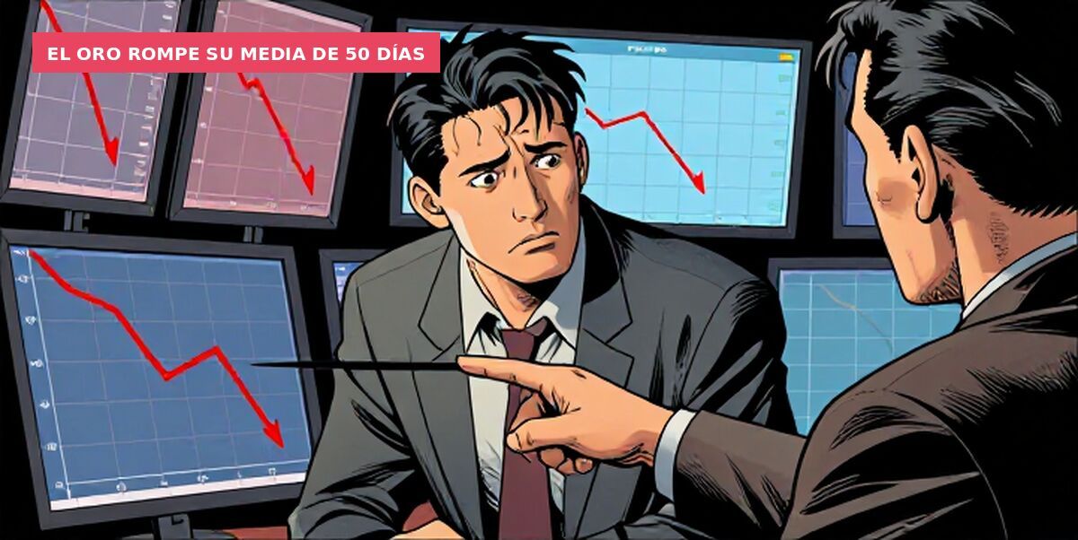 El oro rompe su media de 50 días