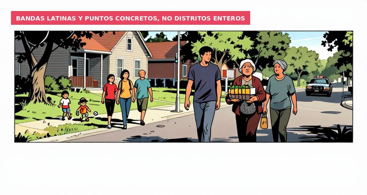 Bandas latinas y puntos concretos, no distritos enteros