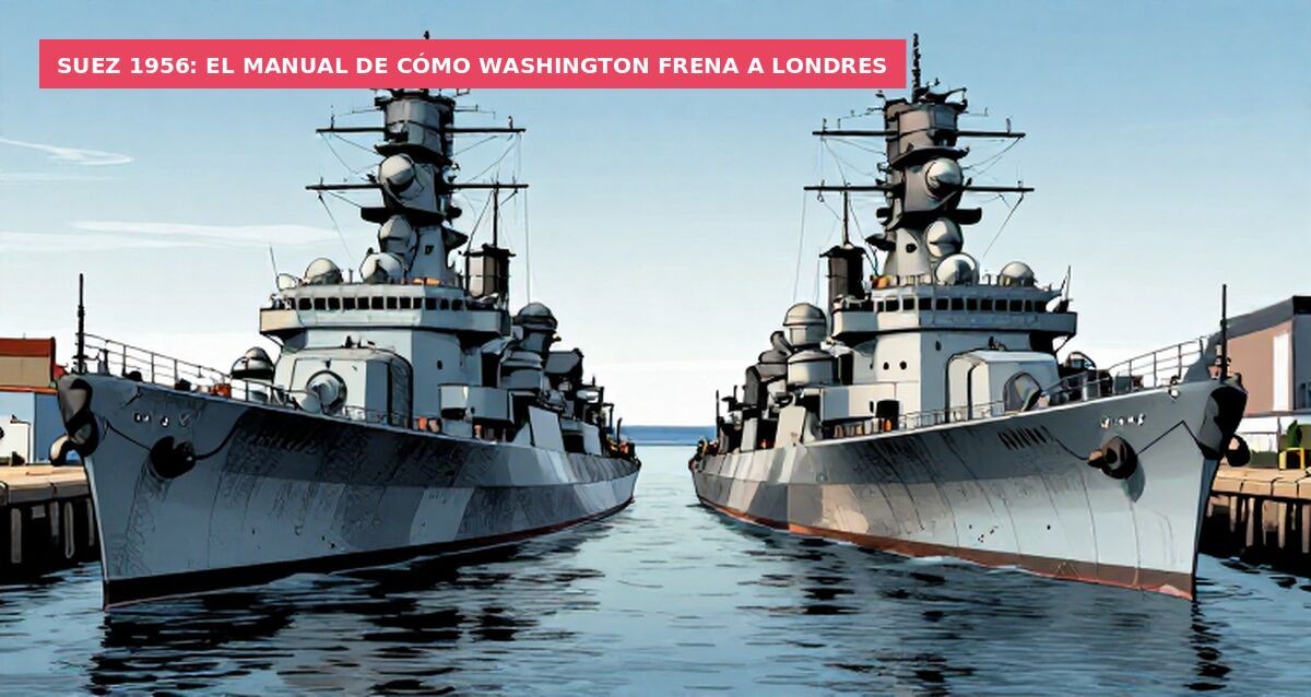 Suez 1956: el manual de cómo Washington frena a Londres