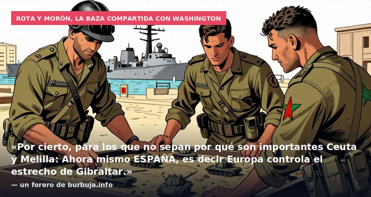 Rota y Morón, la baza compartida con Washington: «Por cierto, para los que no sepan por qué son importantes Ceuta y Melilla: Ahora mismo ESPAÑA, es decir Europa controla el estrecho de Gibraltar.» — un forero de burbuja.info