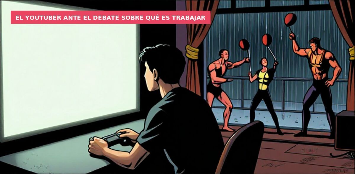 El youtuber ante el debate sobre qué es trabajar
