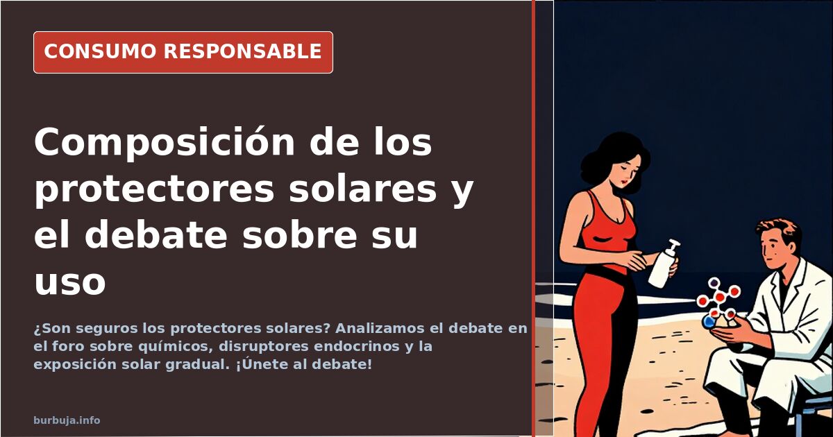 ¿De qué están hechos los protectores solares?