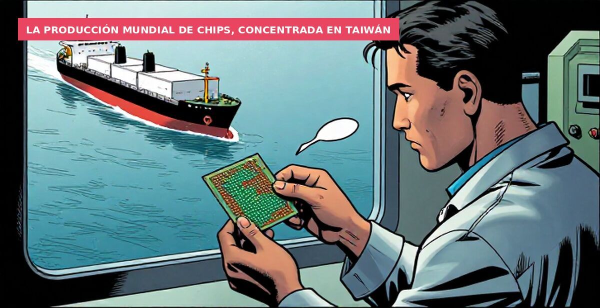 La producción mundial de chips, concentrada en Taiwán