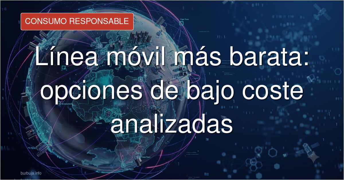 ¿Buscas la línea móvil más barata? Comparamos las mejores tarifas low-cost, prepago y cuota cero según la experiencia de nues