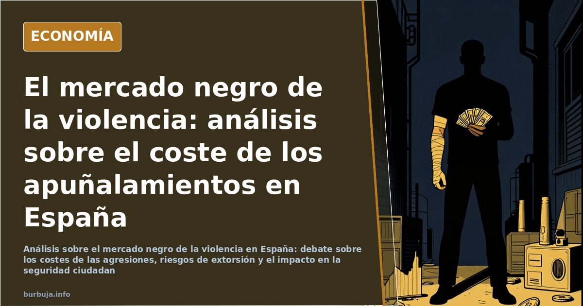 Análisis sobre el mercado negro de la violencia en España: debate sobre los costes de las agresiones, riesgos de extorsión y 