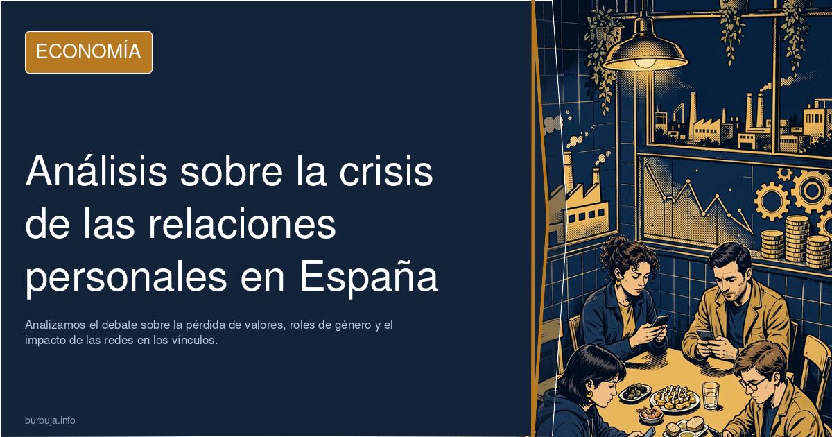 ¿Crisis en las relaciones personales en España? Analizamos el debate sobre la pérdida de valores, roles de género y el impact