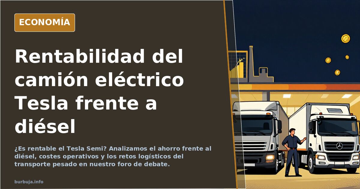 Hasta 400.000€ de ahorro recorriendo 160.000 km al año: la clara rentabilidad de un camión eléctrico Tesla frente a un diésel
