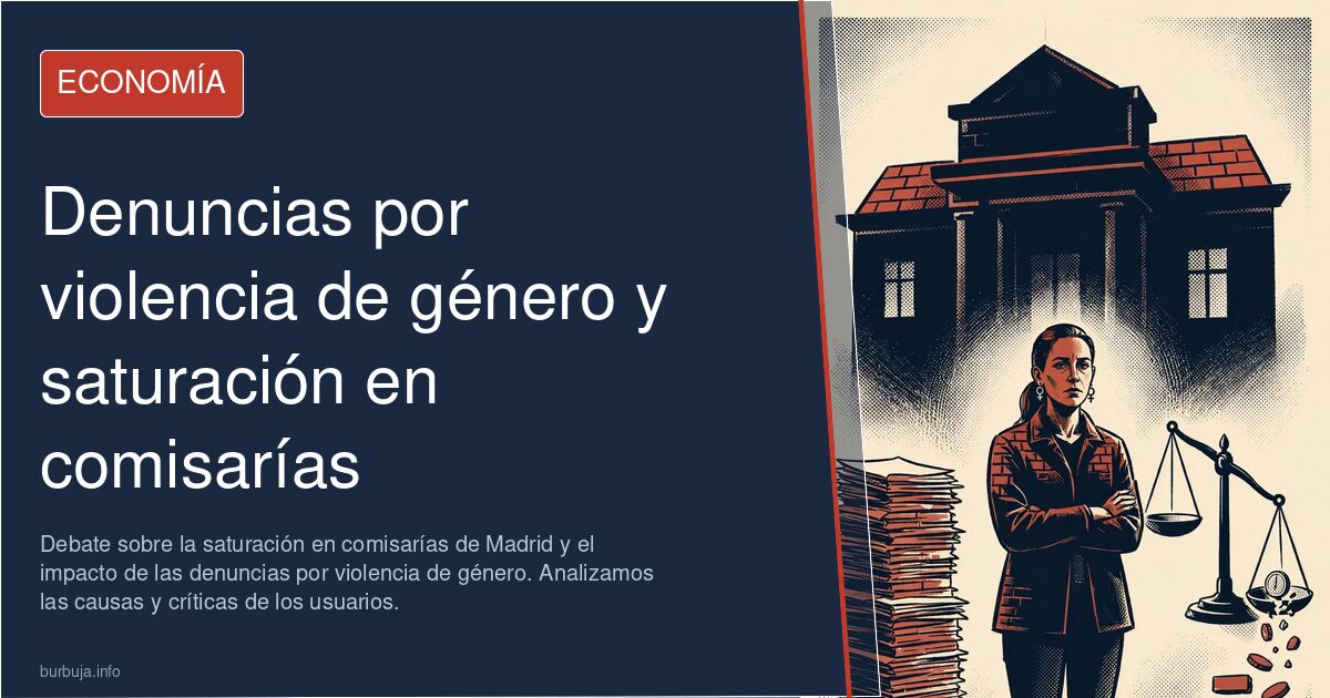 Debate sobre la saturación en comisarías de Madrid y el impacto de las denuncias por violencia de género. Analizamos las caus