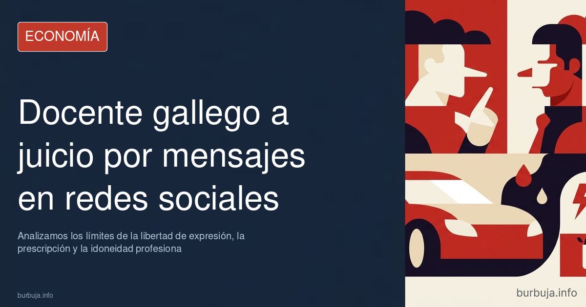 Debate sobre el juicio a un docente gallego por mensajes en redes. Analizamos los límites de la libertad de expresión, la pre