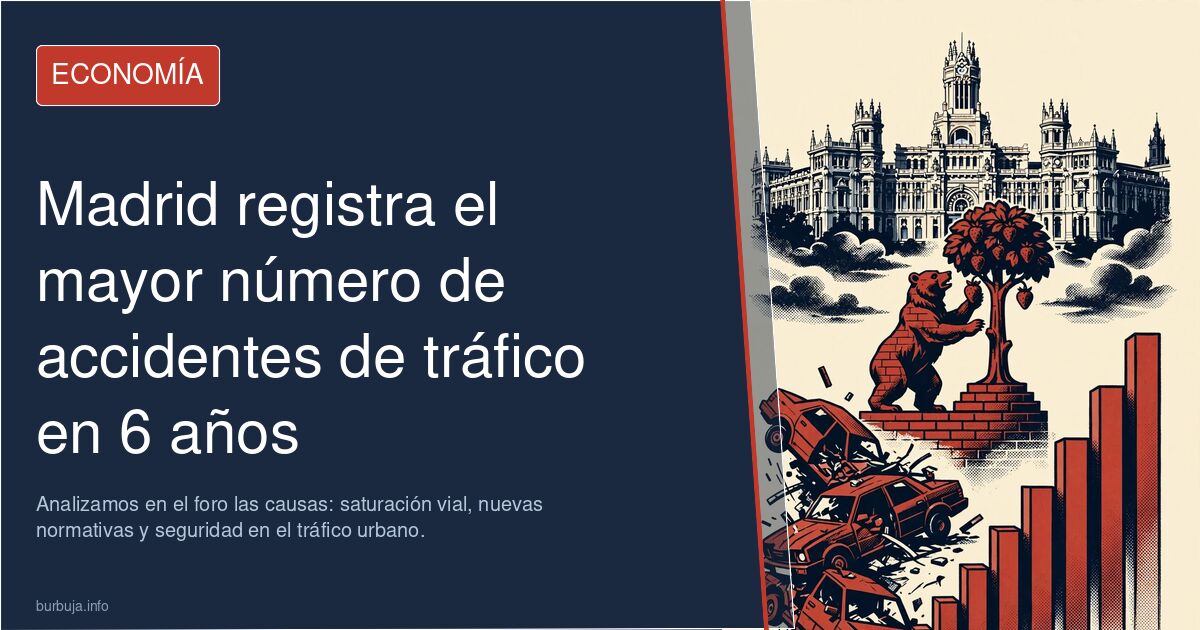 Madrid registra su mayor cifra de accidentes en 6 años. Analizamos en el foro las causas: saturación vial, nuevas normativas 