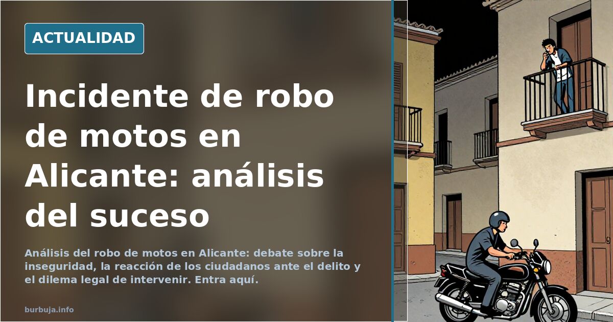 En Alicante un ser de luz de Jovenlandia intentando robar varias motos en plena carretera a lo GTA. Inaudito.