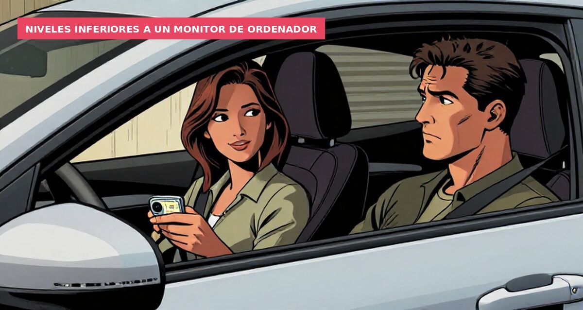 Niveles inferiores a un monitor de ordenador