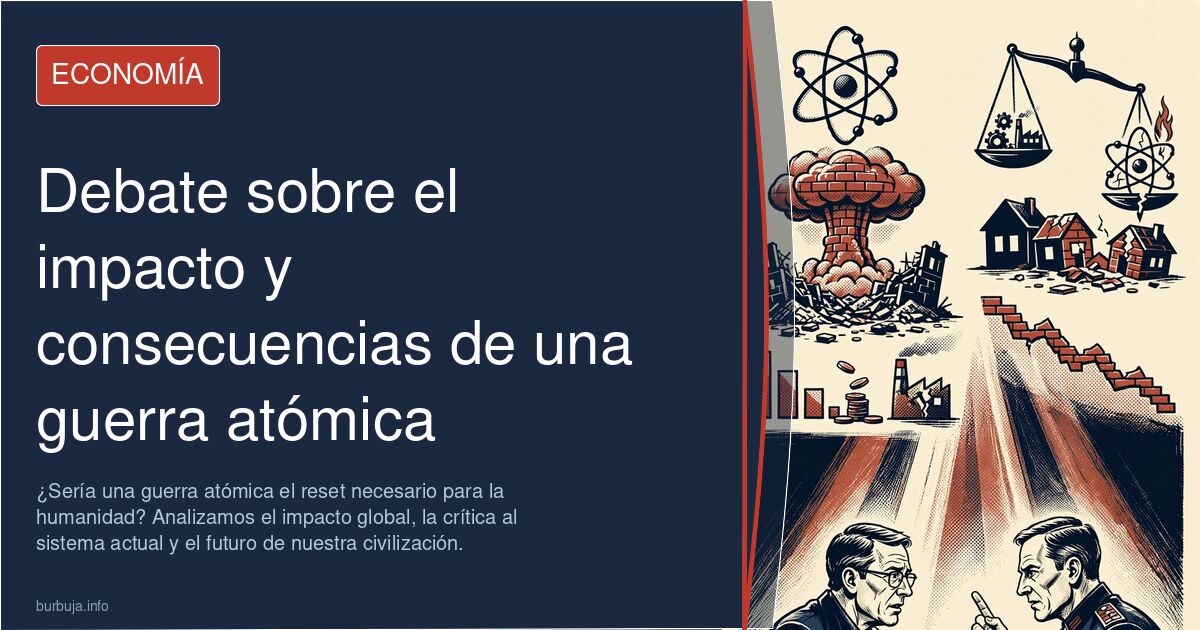 ¿Sería una guerra atómica el reset necesario para la humanidad? Analizamos el impacto global, la crítica al sistema actual y 