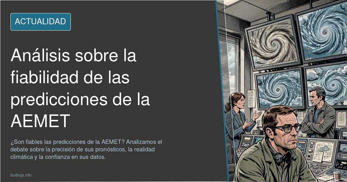 ¿Son fiables las predicciones de la AEMET? Analizamos el debate sobre la precisión de sus pronósticos, la realidad climática 