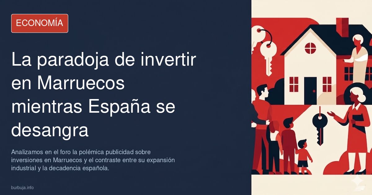 Analizamos en el foro la polémica publicidad sobre inversiones en Marruecos y el contraste entre su expansión industrial y la