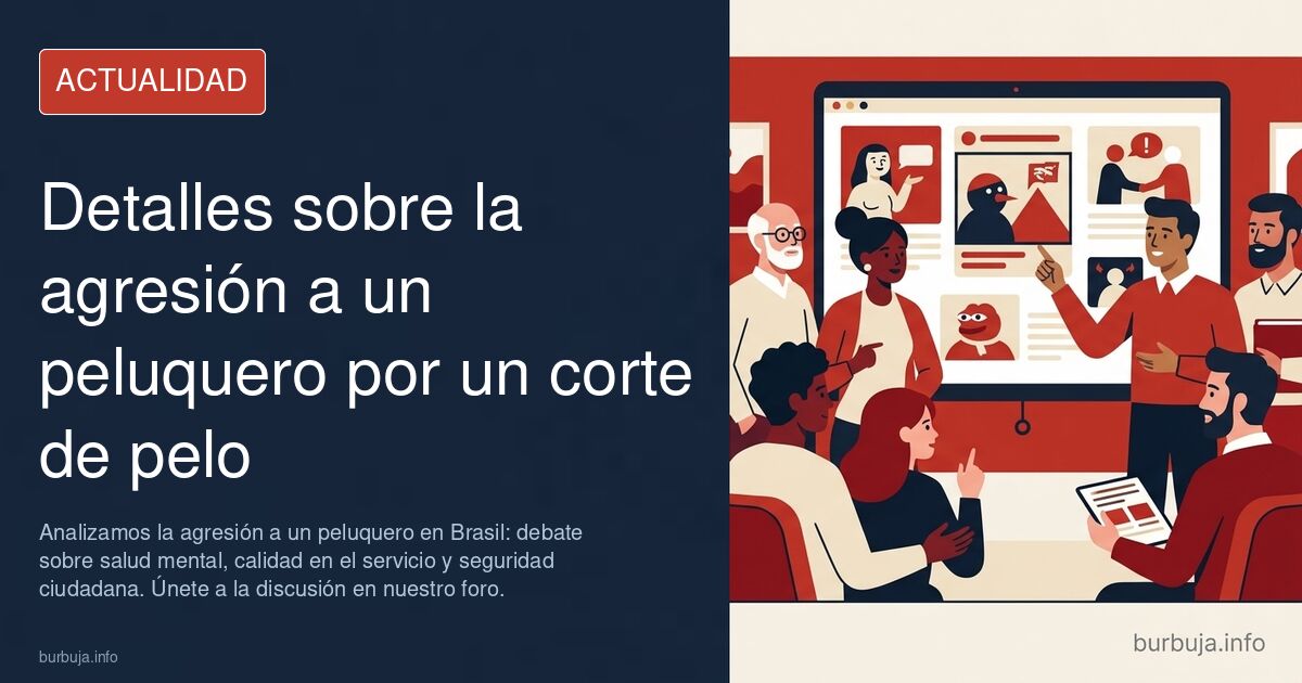 Analizamos la agresión a un peluquero en Brasil: debate sobre salud mental, calidad en el servicio y seguridad ciudadana. Úne