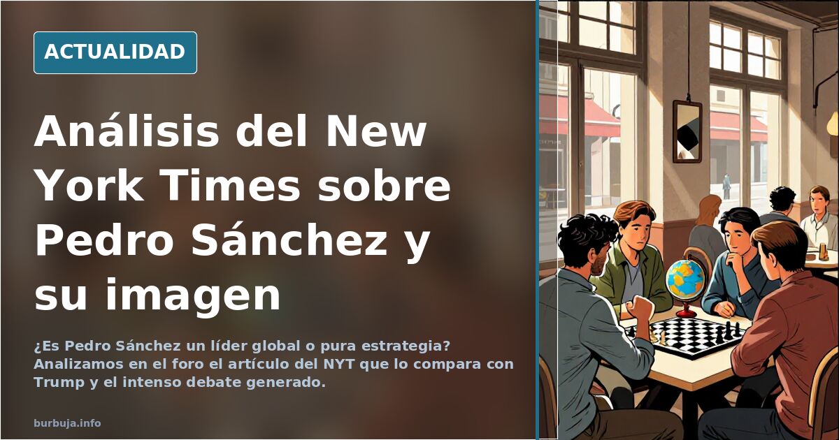 'The New York Times' pone a Sánchez como alternativa a Trump en el mundo
