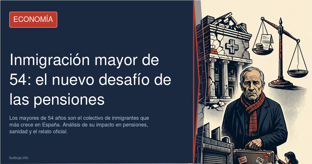 Los mayores de 54 años son el colectivo de inmigrantes que más crece en España. Análisis de su impacto en pensiones, sanidad 