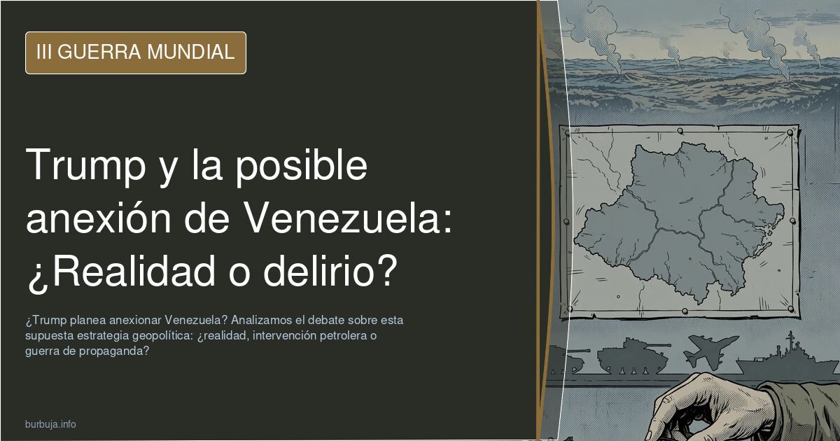 ¿Trump planea anexionar Venezuela? Analizamos el debate sobre esta supuesta estrategia geopolítica: ¿realidad, intervención p