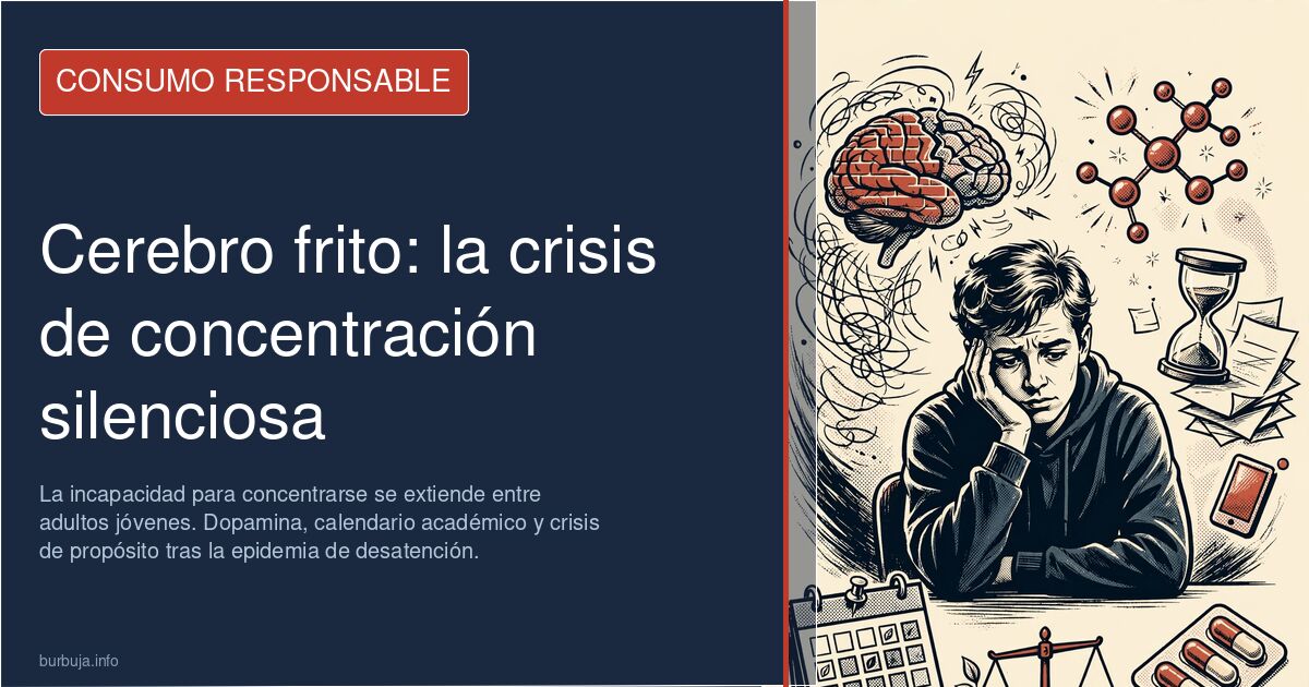 Cerebro frito: la crisis de concentración silenciosa