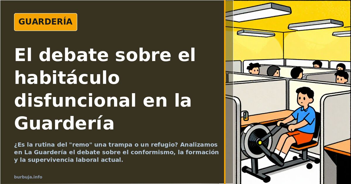 ¿Es la rutina del "remo" una trampa o un refugio? Analizamos en La Guardería el debate sobre el conformismo, la formación y l
