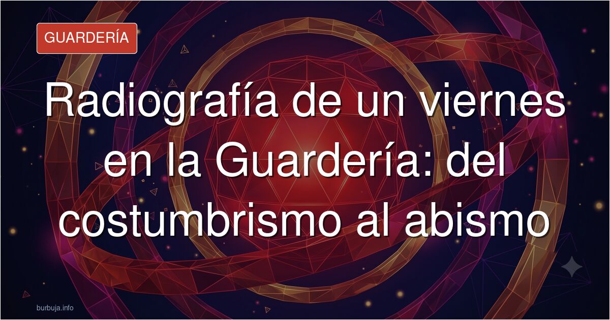 Descubre la radiografía de un viernes en la Guardería: un hilo que pasó de planes cotidianos a un crudo debate sobre el consu
