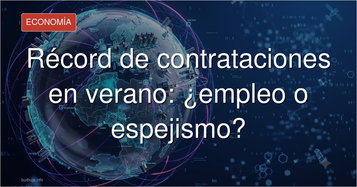 Récord de 800.000 empleos este verano: ¿recuperación real o precariedad estacional? Analizamos en el foro si es optimismo eco