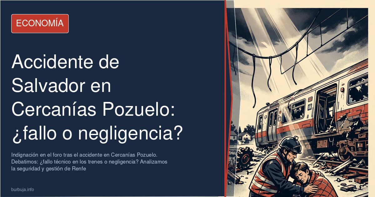 Indignación en el foro tras el accidente en Cercanías Pozuelo. Debatimos: ¿fallo técnico en los trenes o negligencia? Analiza