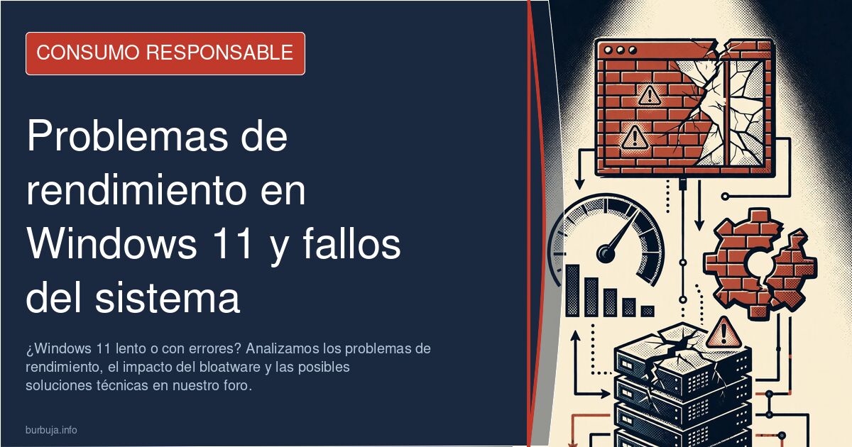 ¿Windows 11 lento o con errores? Analizamos los problemas de rendimiento, el impacto del bloatware y las posibles soluciones 