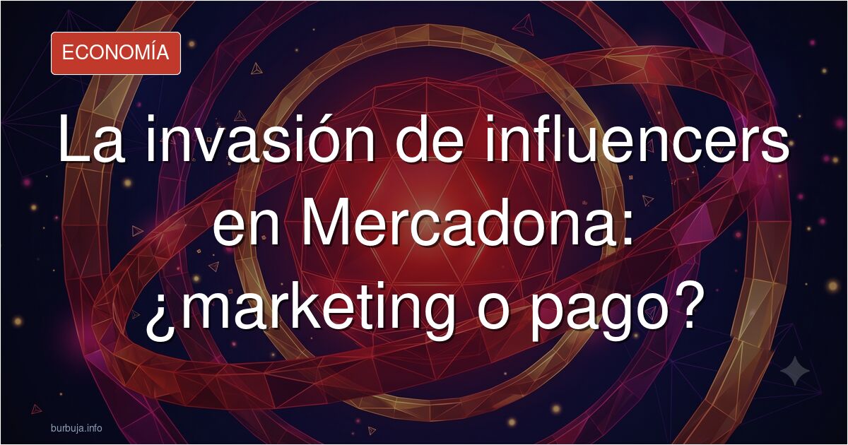 Analizamos en el foro si los influencers que promocionan productos de Mercadona actúan por iniciativa propia o bajo una estra