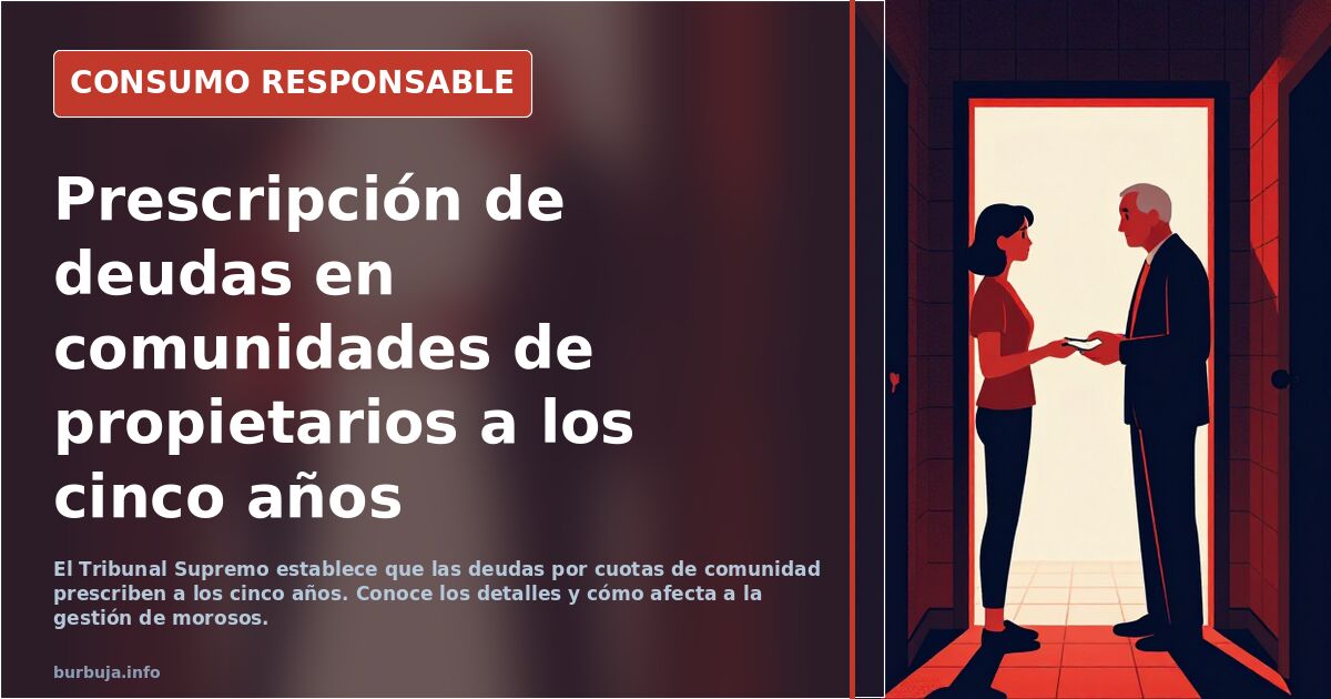 Ya es oficial: los vecinos no están obligados a pagar las cuotas pendientes a la comunidad si han transcurrido cinco años