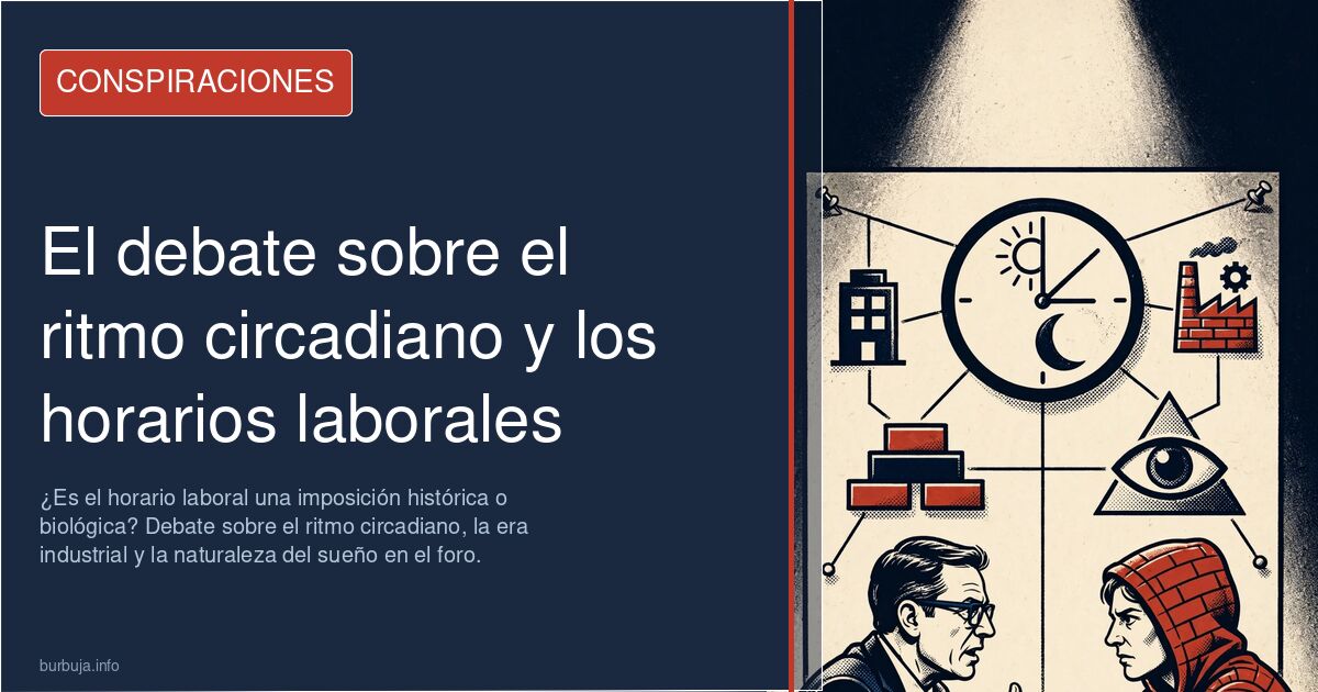 ¿Es el horario laboral una imposición histórica o biológica? Debate sobre el ritmo circadiano, la era industrial y la natural