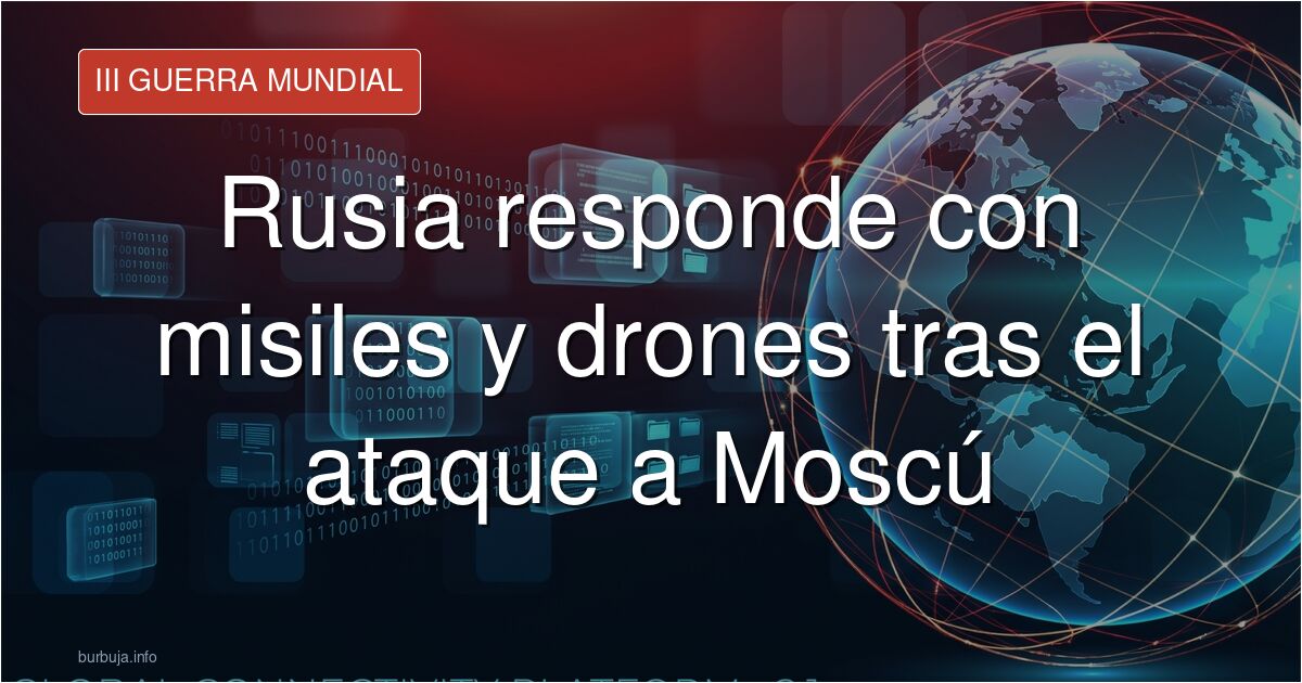 Rusia lanza 546 misiles y drones contra Ucrania tras el ataque a Moscú. Analizamos la escalada del conflicto y el riesgo de u