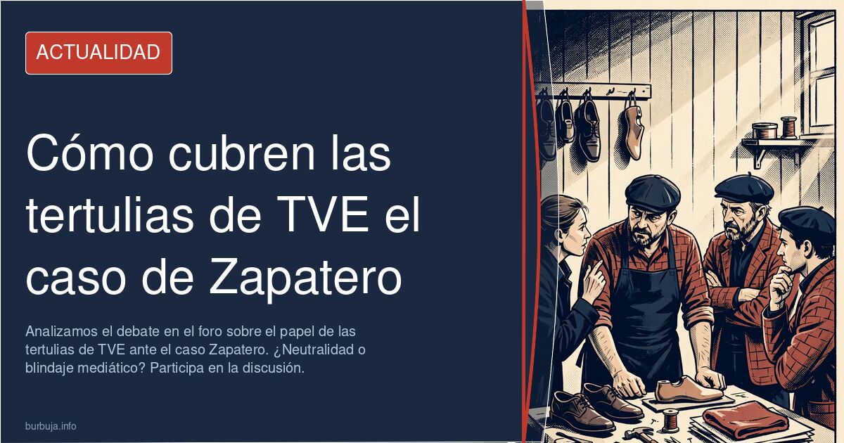 Analizamos el debate en el foro sobre el papel de las tertulias de TVE ante el caso Zapatero. ¿Neutralidad o blindaje mediáti