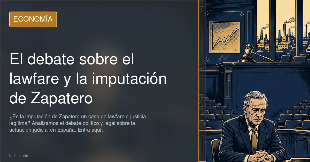Los rojos que dicen que la imputación de Zapatero es "lawfare"  son unos indigentes mentales