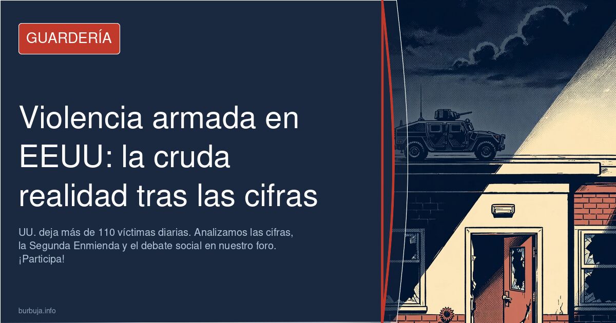 La violencia armada en EE. UU. deja más de 110 víctimas diarias. Analizamos las cifras, la Segunda Enmienda y el debate socia