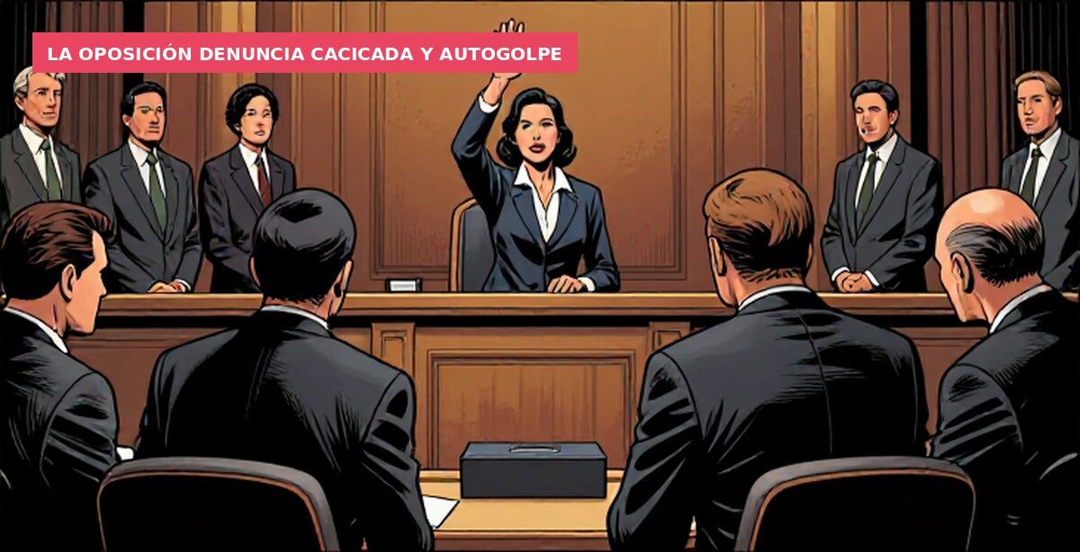 La oposición denuncia cacicada y autogolpe