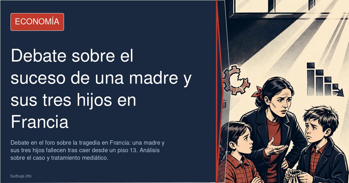 Debate en el foro sobre la tragedia en Francia: una madre y sus tres hijos fallecen tras caer desde un piso 13. Análisis sobr