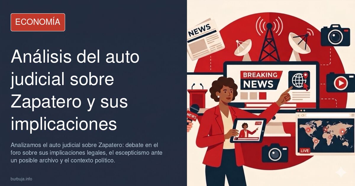 Analizamos el auto judicial sobre Zapatero: debate en el foro sobre sus implicaciones legales, el escepticismo ante un posibl