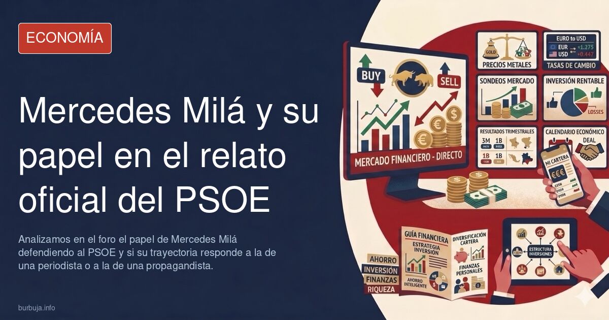 Analizamos en el foro el papel de Mercedes Milá defendiendo al PSOE y si su trayectoria responde a la de una periodista o a l