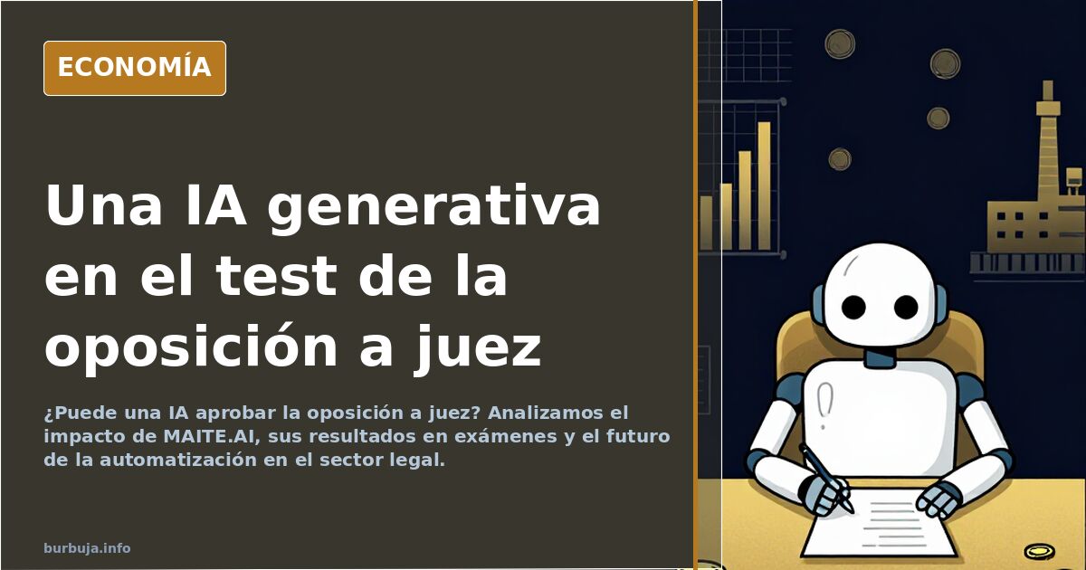 Una IA GENERATIVA entrenada en derecho saca 99/100 en el TEST DE LA OPOSICION A JUEZ. Mucho mejor que todos los Pelayos y Cayetanas.....REFLEXIONES...