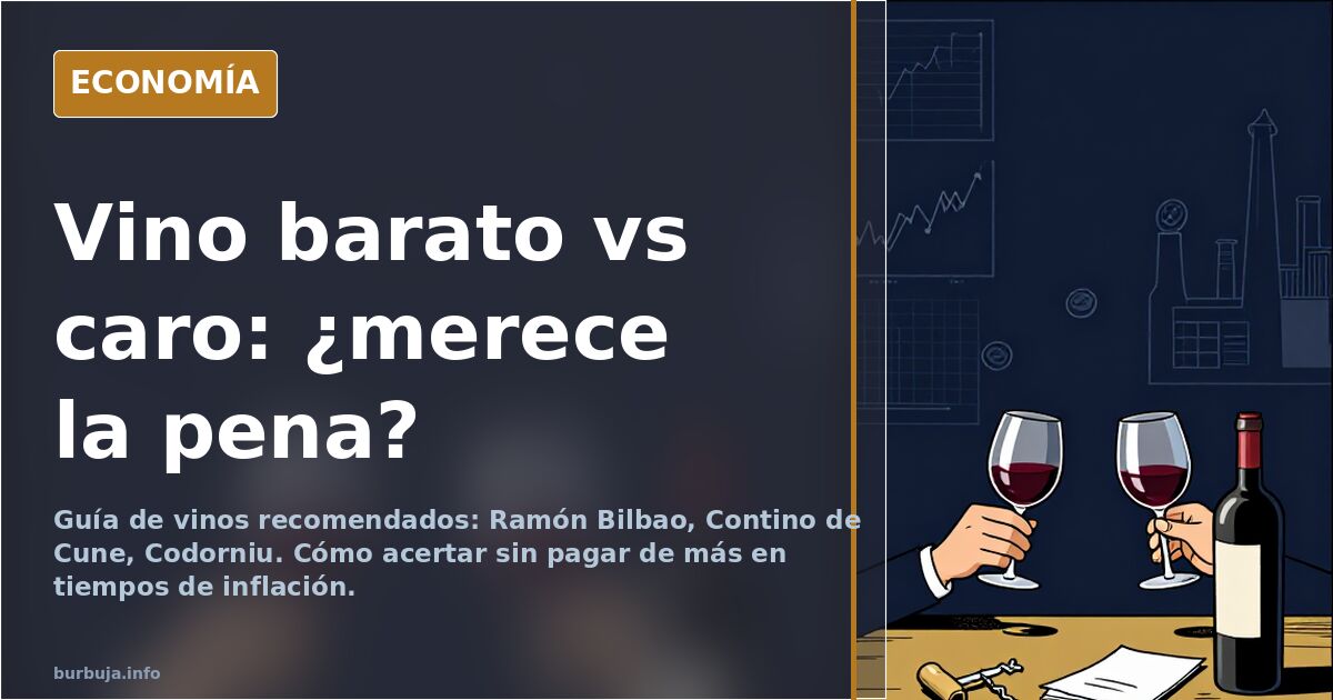 Vino barato vs caro: ¿merece la pena?