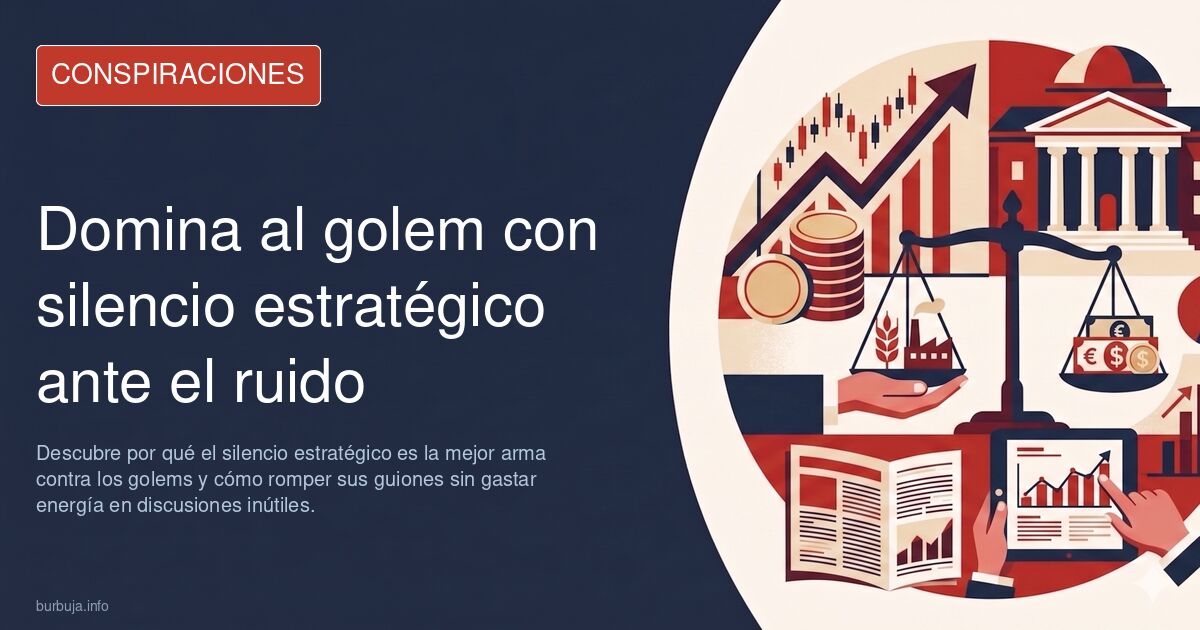 Descubre por qué el silencio estratégico es la mejor arma contra los golems y cómo romper sus guiones sin gastar energía en d