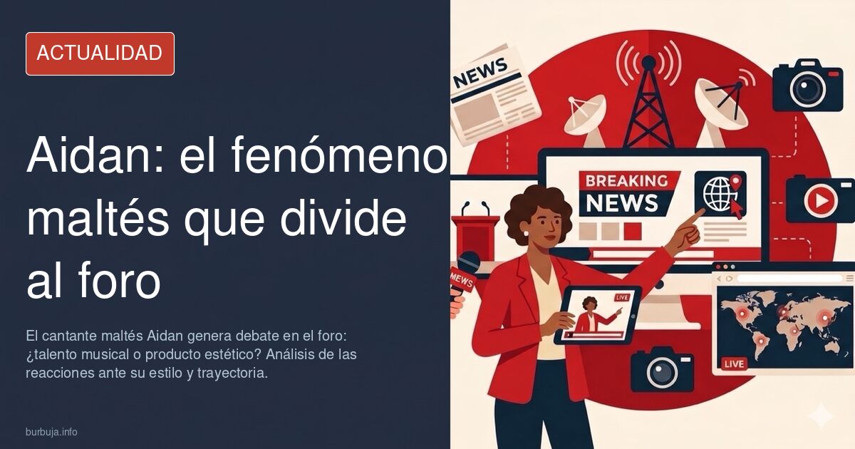 El cantante maltés Aidan genera debate en el foro: ¿talento musical o producto estético? Análisis de las reacciones ante su e