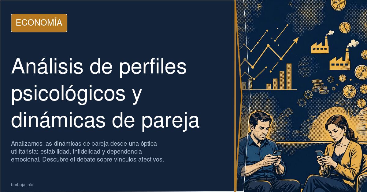 Analizamos las dinámicas de pareja desde una óptica utilitarista: estabilidad, infidelidad y dependencia emocional. Descubre 