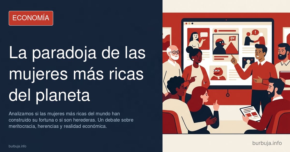 Analizamos si las mujeres más ricas del mundo han construido su fortuna o si son herederas. Un debate sobre meritocracia, her
