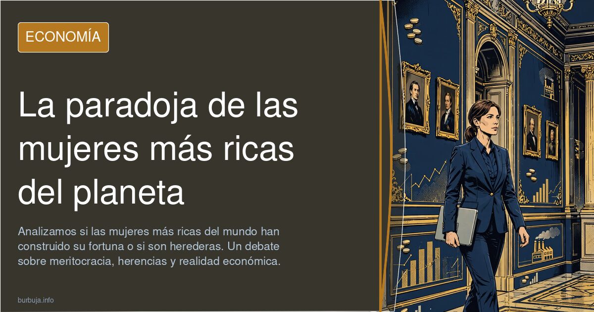 Analizamos si las mujeres más ricas del mundo han construido su fortuna o si son herederas. Un debate sobre meritocracia, her
