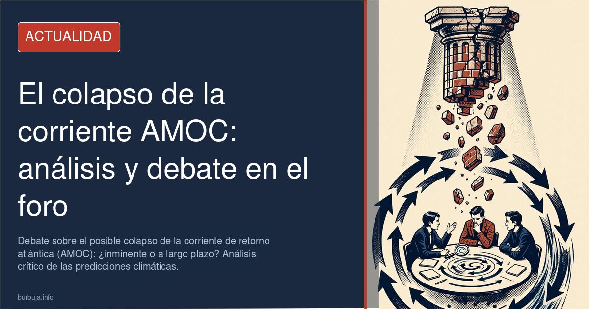 Debate sobre el posible colapso de la corriente de retorno atlántica (AMOC): ¿inminente o a largo plazo? Análisis crítico de 